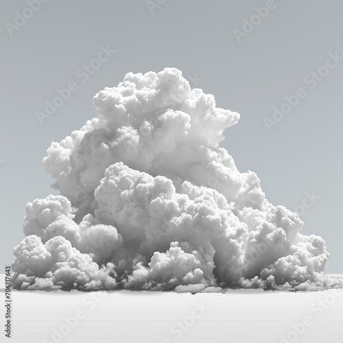 Cloud Isolated On White Background Textured, White Background, Illustrations Images