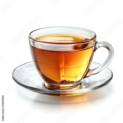 Cup Tea Isolated On White Background, White Background, Illustrations Images