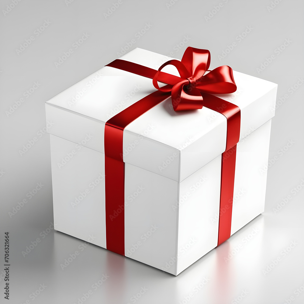 Gift box with red ribbon gift holiday christmas valentine Gift box with red ribbon gift holiday christmas valentine