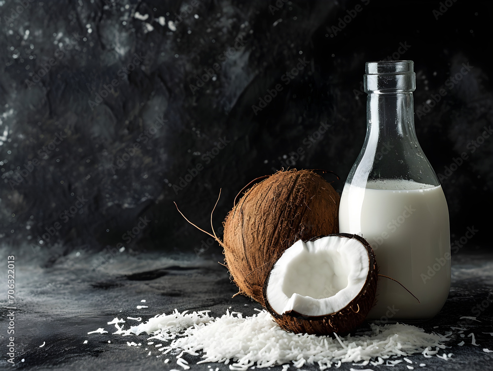 coconut milk and coconut coconut milk and coconut