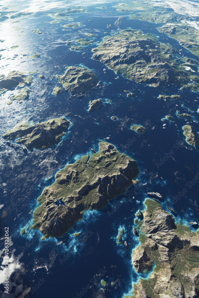 ealistic planet surface and visible city lights. ealistic planet surface and visible city lights.
