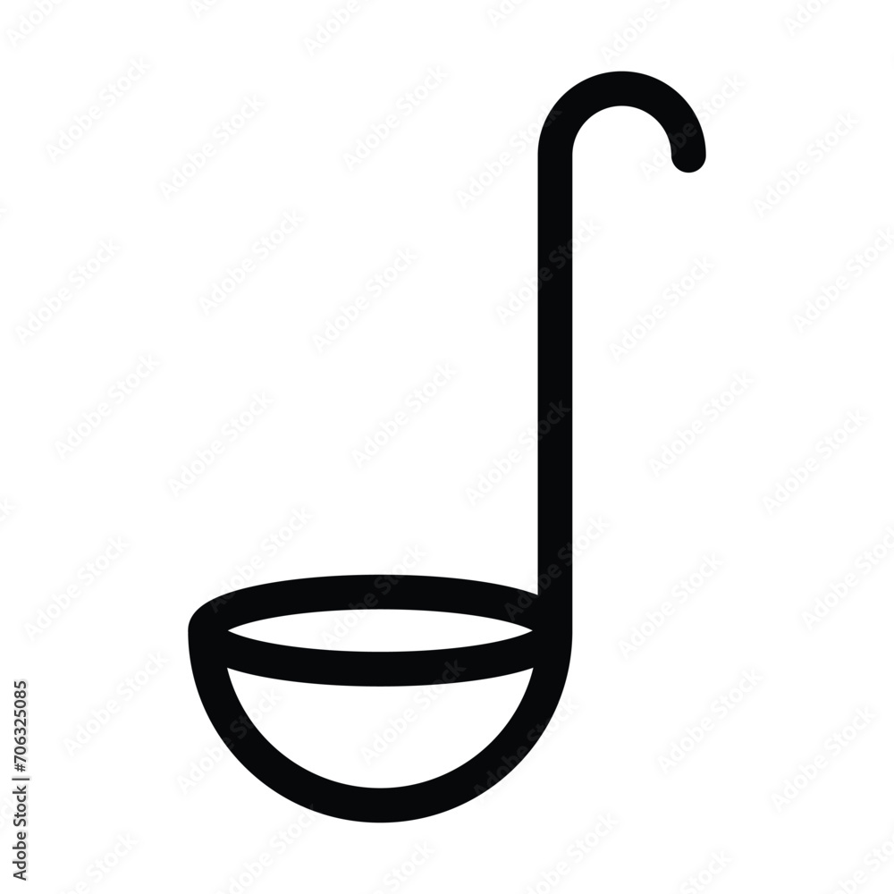 Obraz premium ladle icon for graphic and web design
