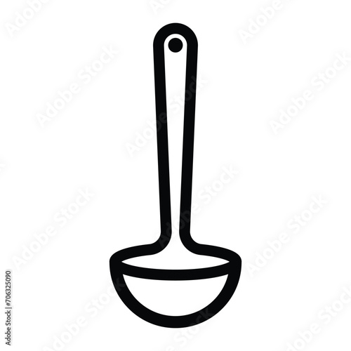 ladle icon for graphic and web design