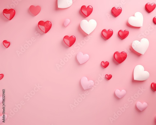 happy valentine day card with lots of hearts