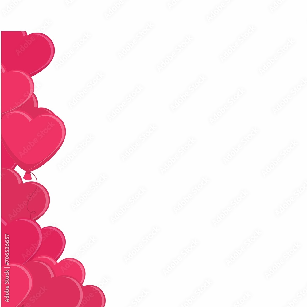 pink hearts  background