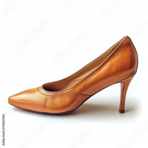 New Woman Shoes Isolate On White, White Background, Illustrations Images