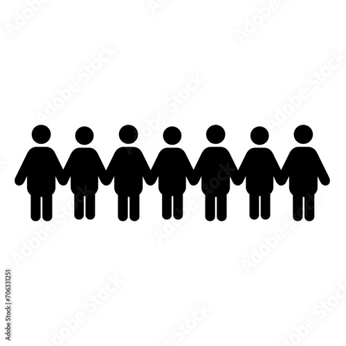 Team Filled Icons | Group of People Flat Filled SVG Icons | People Business Teamwork User Icon