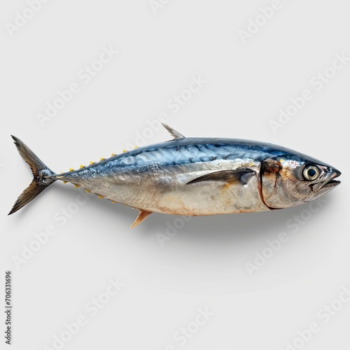 Raw Mackerel Tuna Pindang Tongkol, White Background, Illustrations Images photo