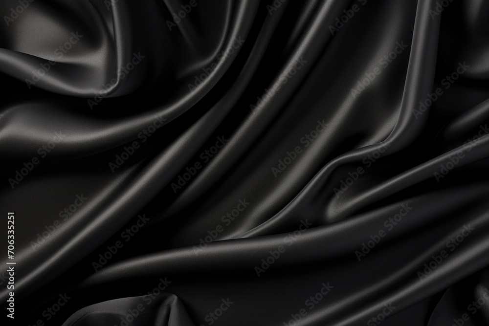 Black silk satin fabric backdrop backgrounds