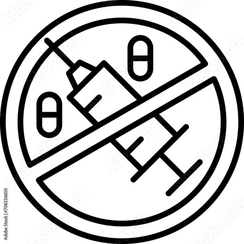 No Drugs Icon