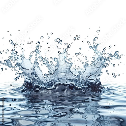 Water Spill On White Background, White Background, Illustrations Images