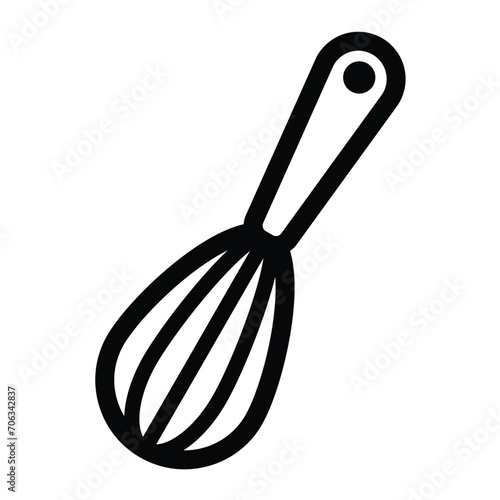 whisk icon for graphic and web design