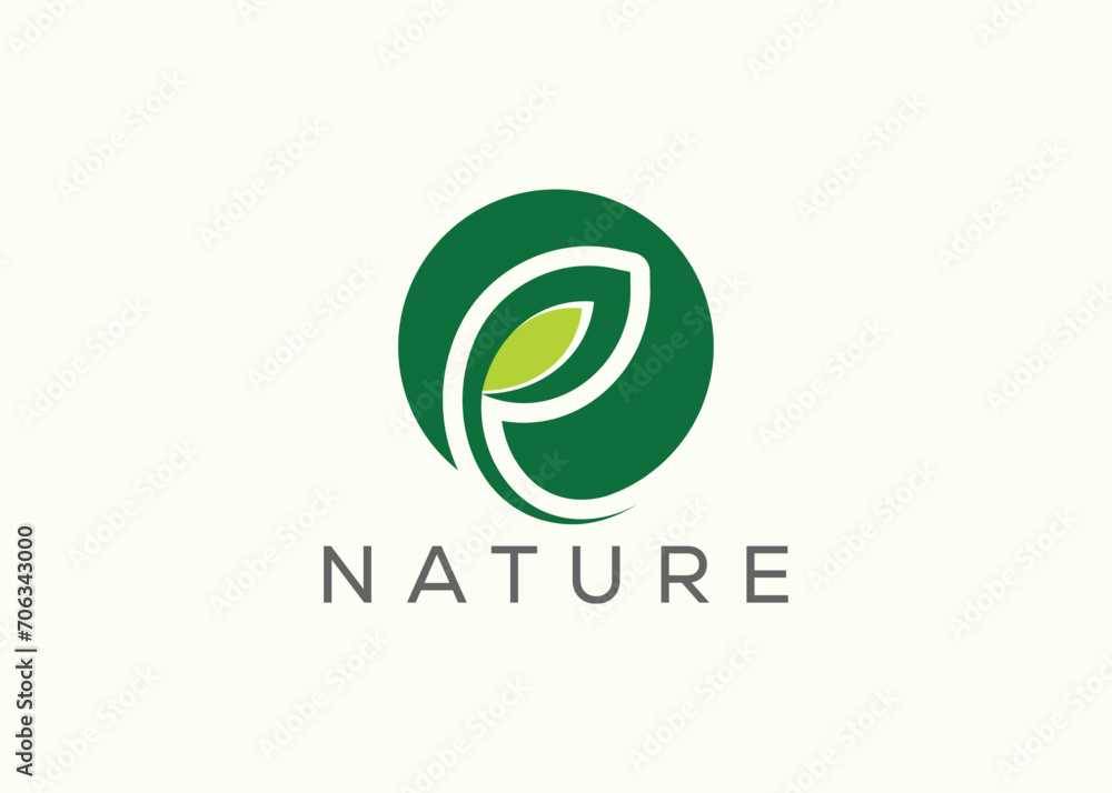 Green leaf logo design vector template. Nature Growth Leaf vector logo. Green leaf logo design vector template. Nature Growth Leaf vector logo.