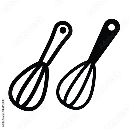 whisk icon for graphic and web design