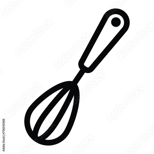 whisk icon for graphic and web design
