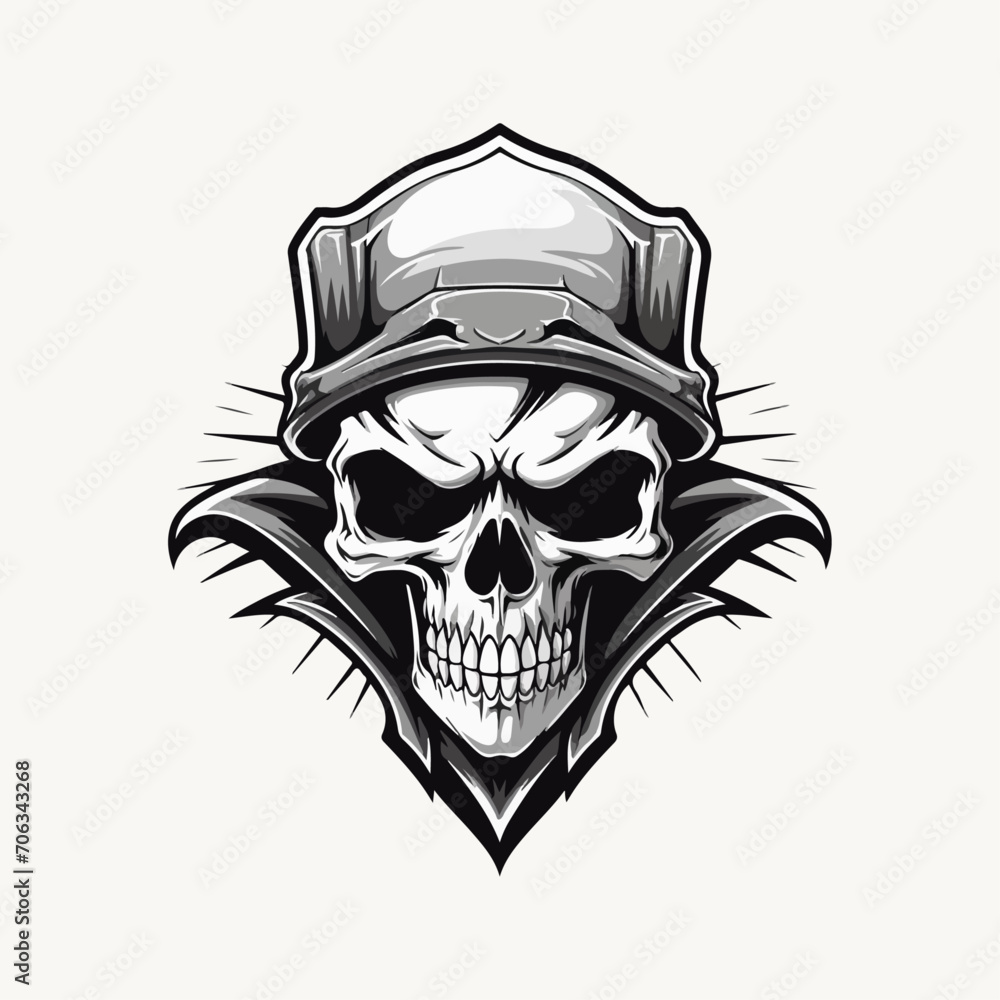 skull illustration vector emblem design grapich for t shirt sticker print or any purpose skull illustration vector emblem design grapich for t shirt sticker print or any purpose