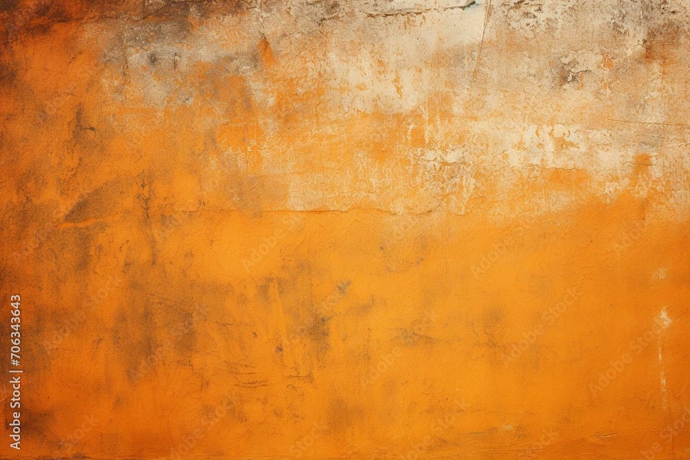 Distressed orange background. Generative AI
