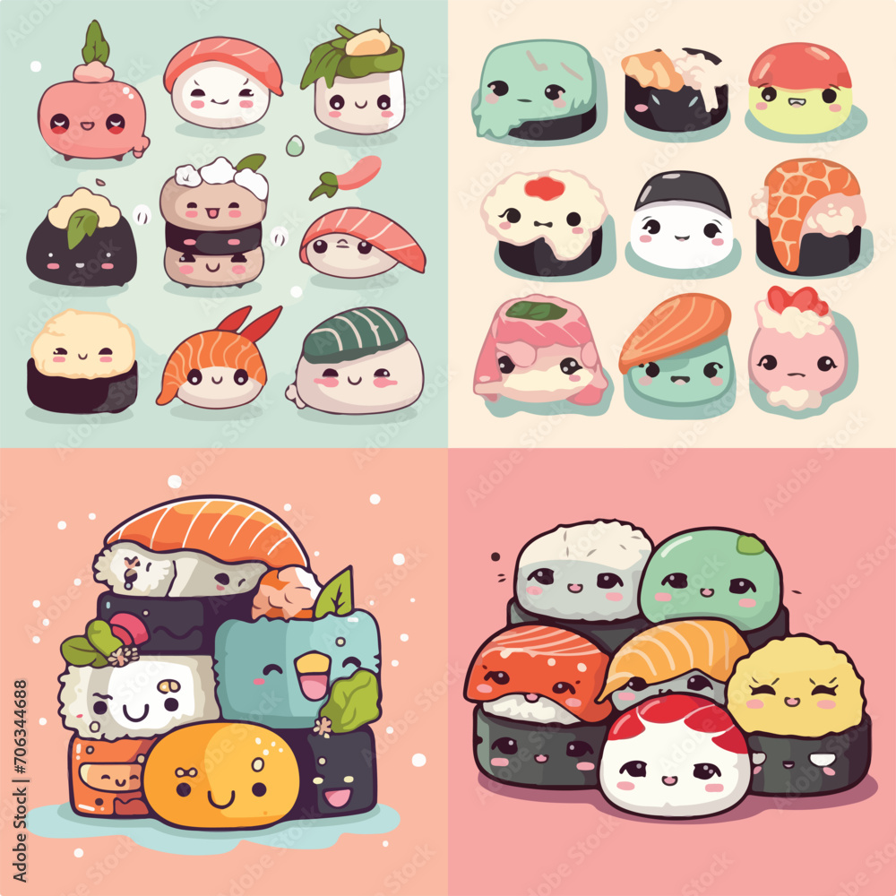 Sushi Delight Vector Illustration Sushi Delight Vector Illustration