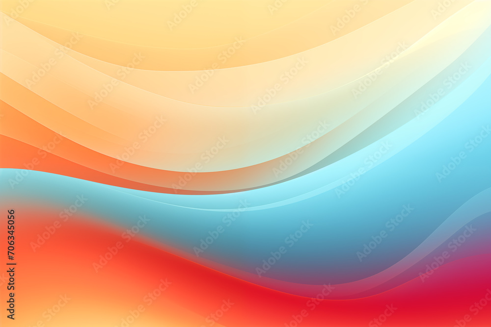 A Colorful Background Infused with Textured Minimalist Abstractions, Featuring Digital Gradient Blends, Retro Filters, and a Playful Palette of Light Cyan and Orange.