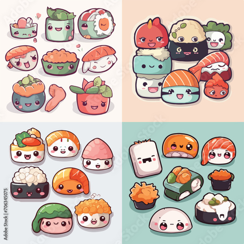 Sushi Delight Vector Illustration