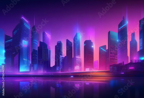 night city background  cyber city background