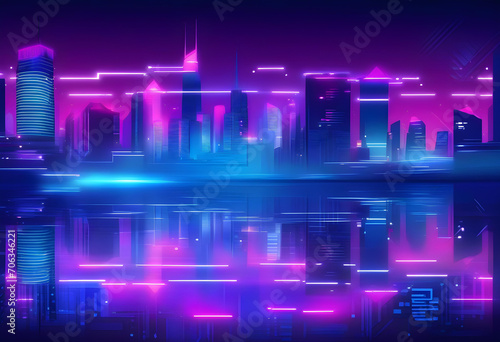 night city background, cyber city background © Hassan Rehman