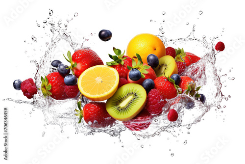 fruits splash