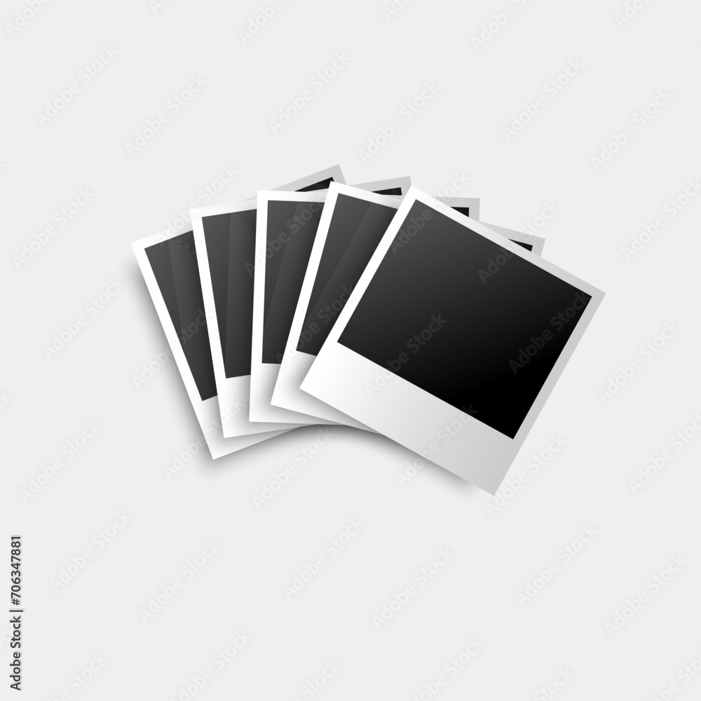 Vector illustration of a photo frame mockup Vector illustration of a photo frame mockup