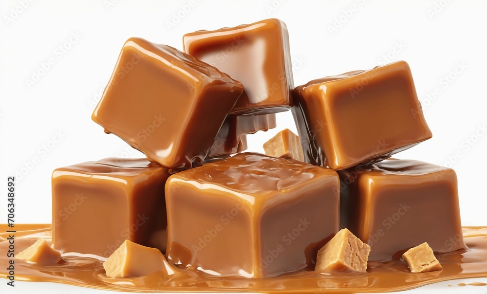 Caramel sauce or syrup splashes with toffee. Caramel sauce or syrup splashes with toffee.