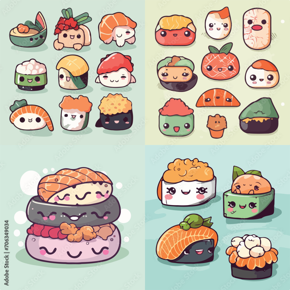 Sushi Delight Vector Illustration Sushi Delight Vector Illustration