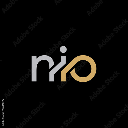 NIO Letter Initial Logo Design Template Vector Illustration photo