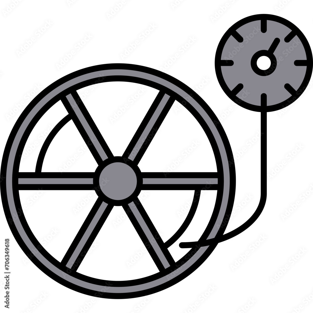 Naklejka premium Tire Pressure Icon