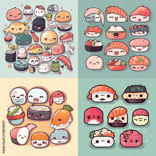 Sushi Delight Vector Illustration