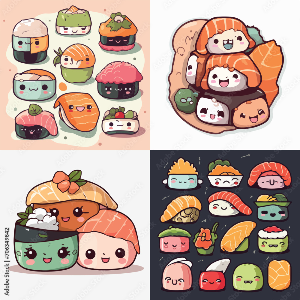 Sushi Delight Vector Illustration Sushi Delight Vector Illustration