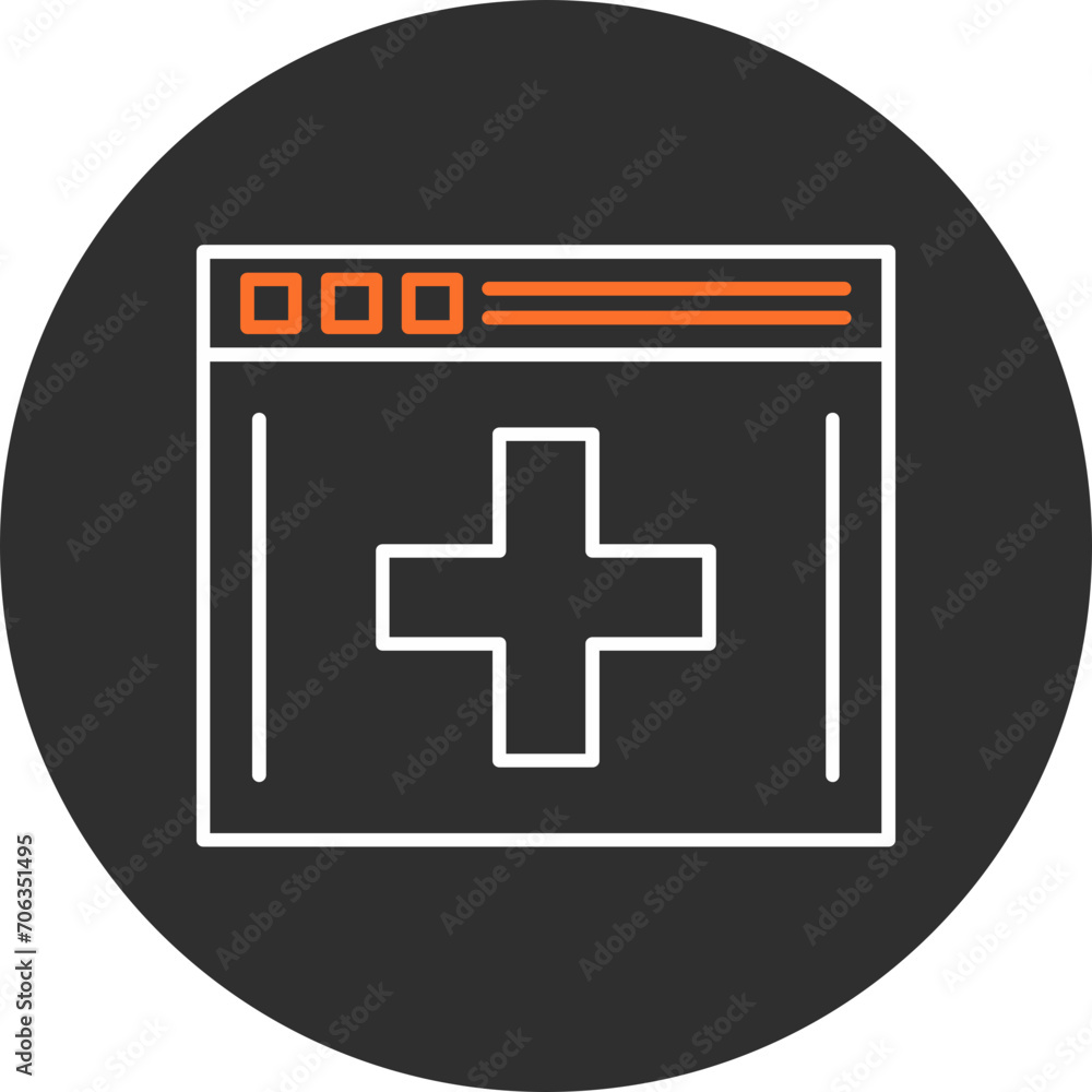 Fototapeta premium Medical App Icon