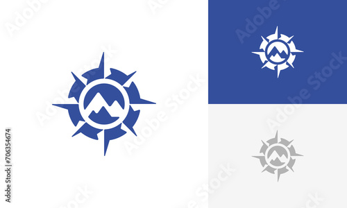 Compass   Mountain Logo Design