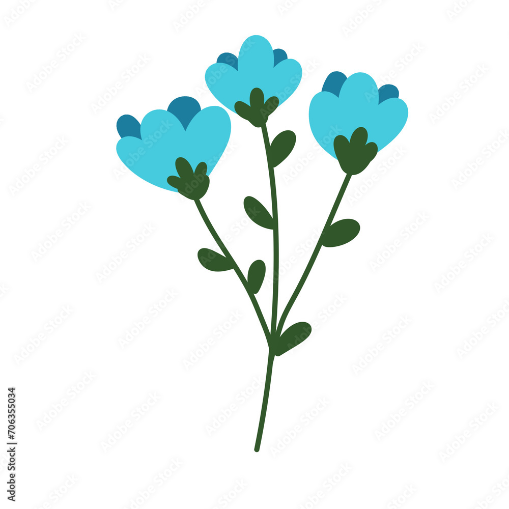 blue flowers blue flowers