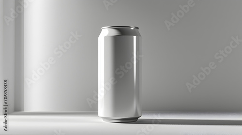Blank Cold drink can isolated on white background, copy space 