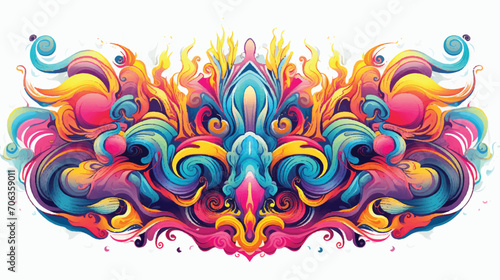 background with swirls illustration Vector