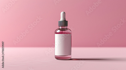 mockup skincare product presentation, minimal background, pastel tone