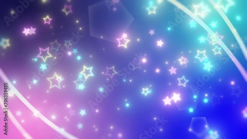 【エフェクト素材】ファンシーな星_背景色濃いめ【effect】