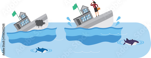 Accidents and Disasters, Origami, Drowning, Nautical Vessel, Businesswoman