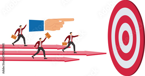 Pointing, Business,Direction,Domination,Guidance,Pulling, Businessman