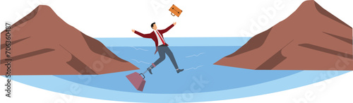 Drowning, Businessman,Cartoon,Murder,Abstract,Concepts,