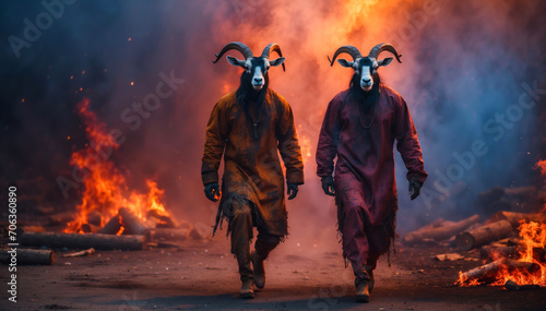 Two demons come from hell photo