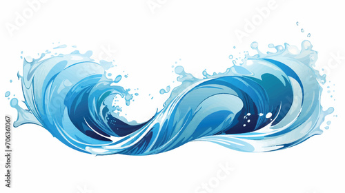 Water splash illustration vector
