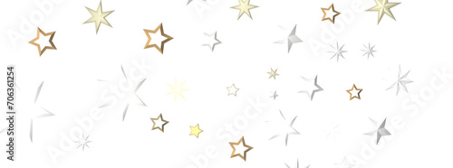 Starlit Christmas Plummet: Spectacular 3D Illustration Showcasing Descending Holiday Star Clusters © vegefox.com