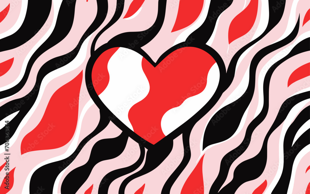 Obraz premium Abstract animal skin pattern background. Good for fashion fabrics, postcards, email header, banner, events, covers, advertising, and more. Valentine's day, women's day, mother's day background.