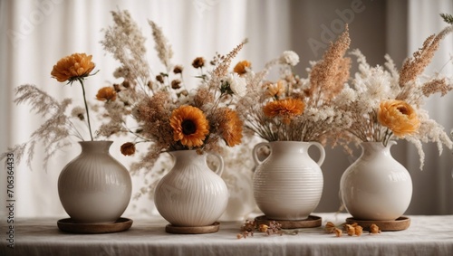 Obraz na płótnie vase with flowers w salonie