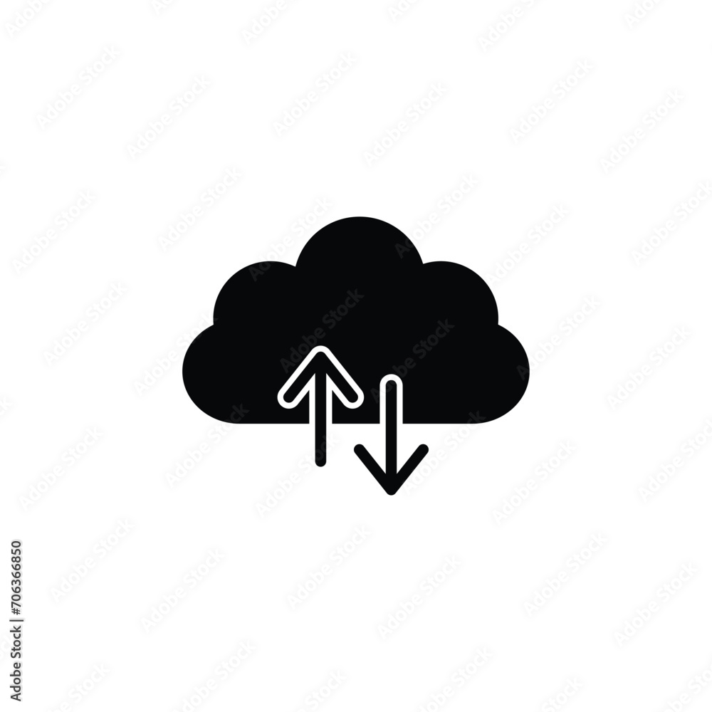 cloud storage icon hosting vector cloud storage icon hosting vector